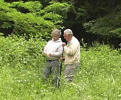 Hank Patton with historian Charles Mosley